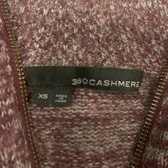 360 Cashmere Pullover in Red and Lunar Size XS - Picture 3 of 6